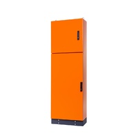 Segregated Freestanding Enclosure Double Door Orange X15 600W x 1800H x 300D 600/1200mm Doors
