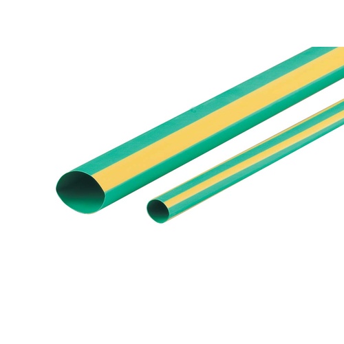 Heatshrink On Roll 10mm Dia. Green/Yellow (100M Roll)